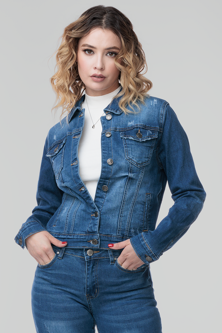 CHAMARRA TRUCKER MARINO - CLASSICS