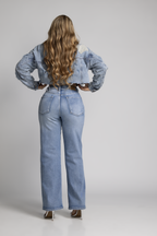 Jean Marine Azul Claro con Faja AG-1892