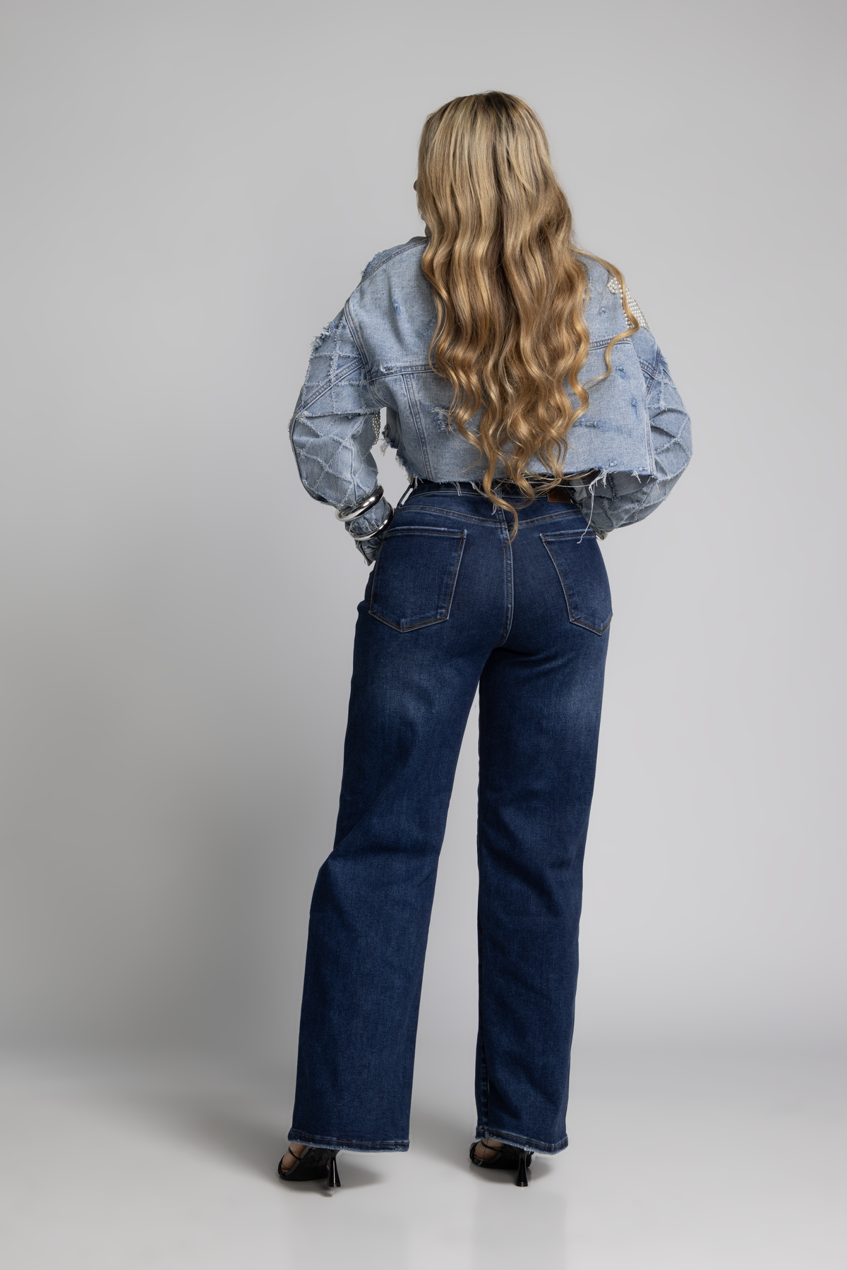 Jean Marine Azul Marino con Faja DE-698