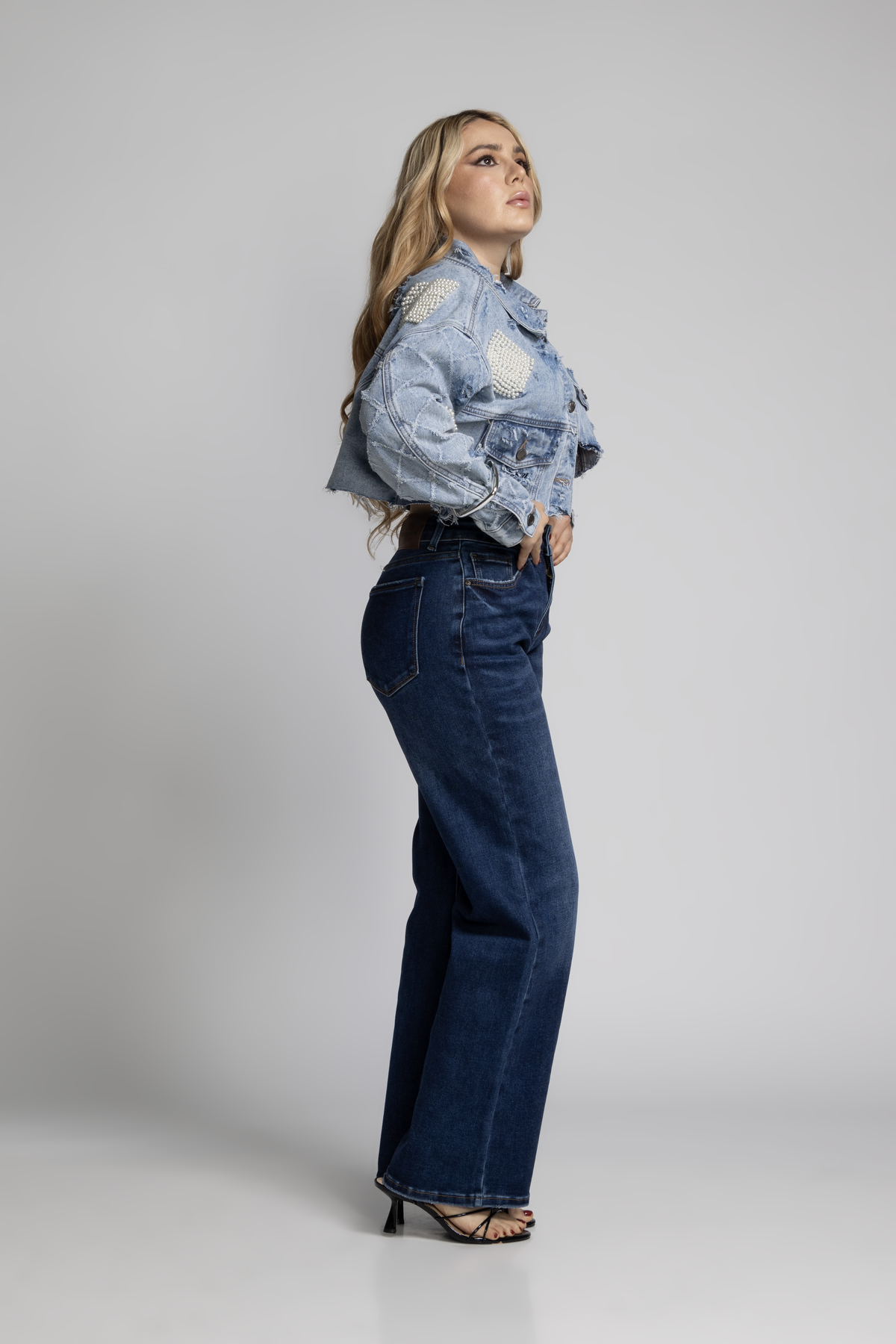 Jean Marine Azul Marino con Faja DE-698