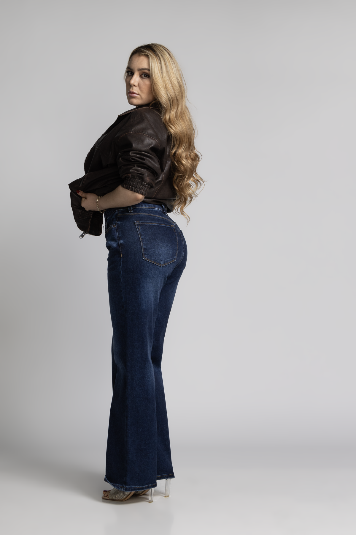 Jean Marine Azul Oscuro con Faja ES-2100