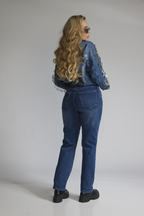 Straight Azul Marino con Cinturon Premium