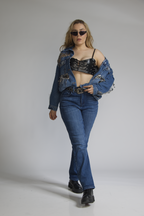 Straight Azul Marino con Cinturon Premium