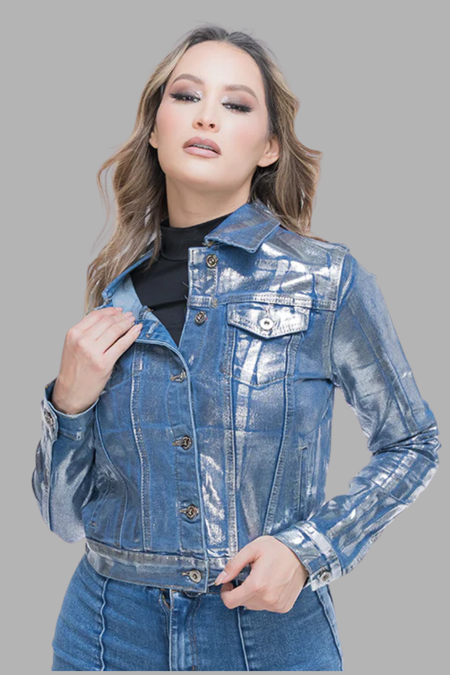 CHAMARRA TRUKER SKY FOIL - FASHION