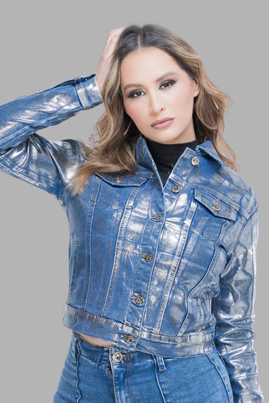 CHAMARRA TRUKER SKY FOIL - FASHION