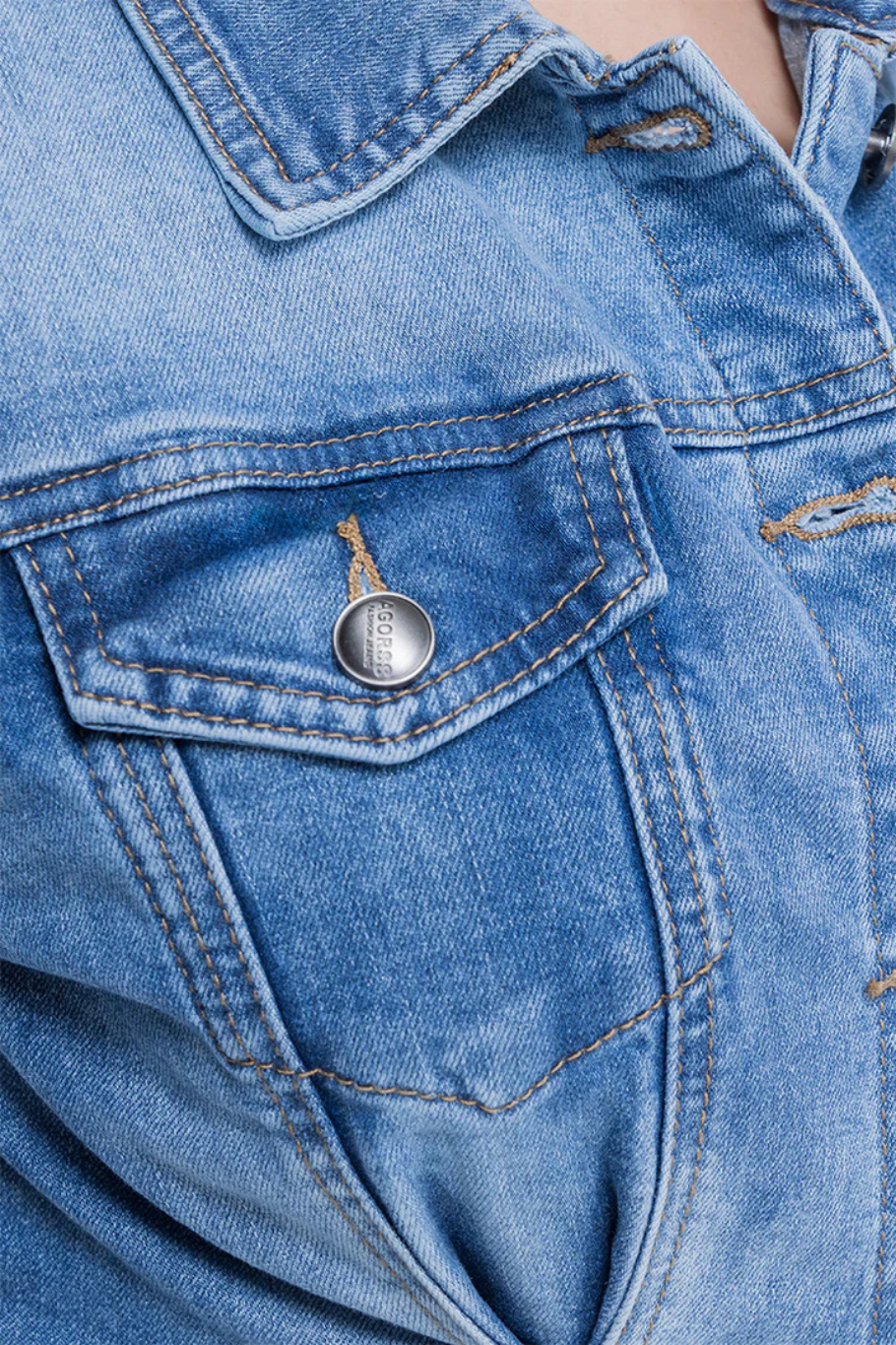 CHAQUETA DENIM AZUL SKY - BASICS