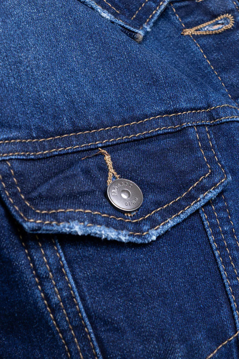 CHAQUETA DENIM MARINO - BASICS