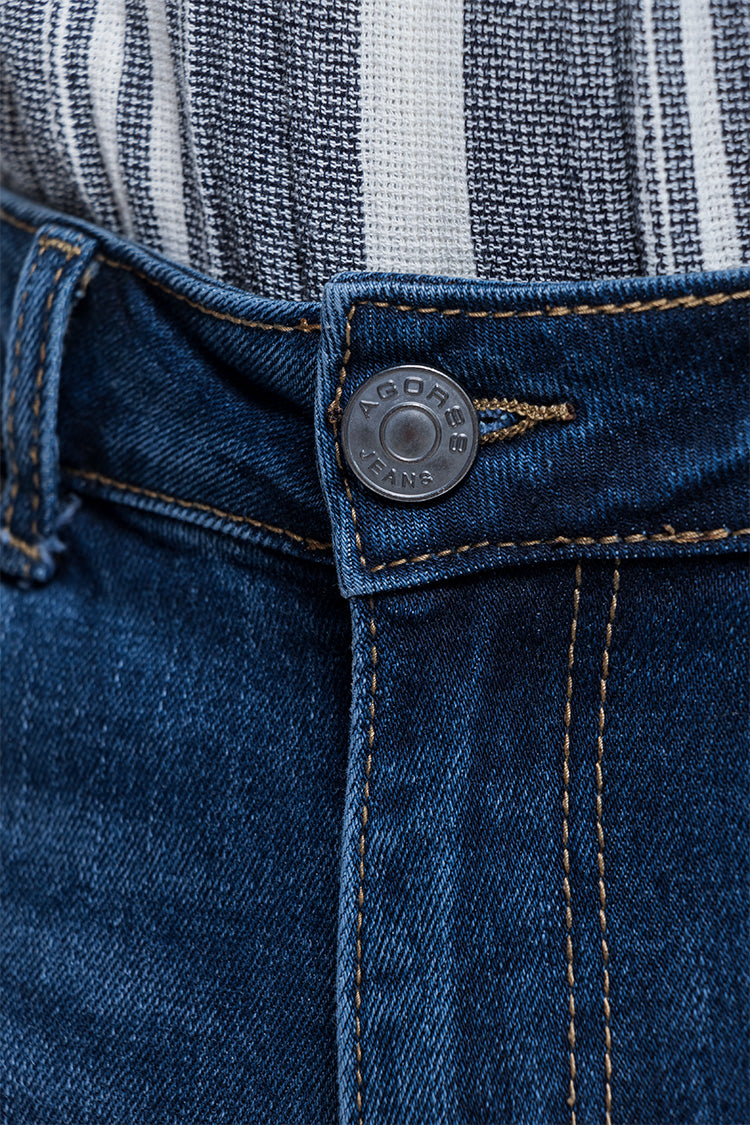 Jeans Slim Fit Desgastados - Denim Classic