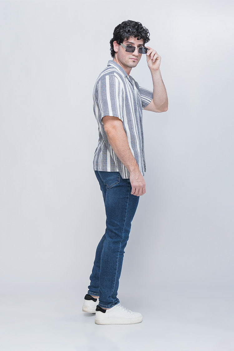 Jeans Slim Fit Desgastados - Denim Classic