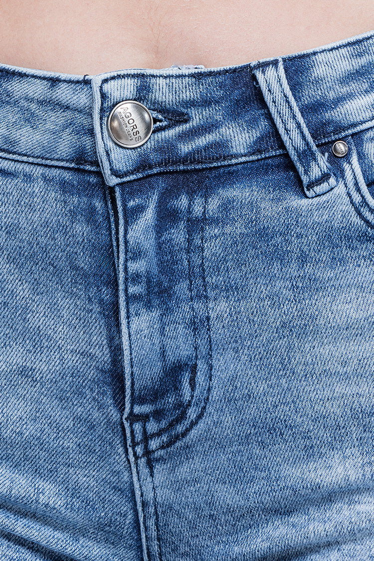 Short Fit Azul Mezclilla  - Estilo Veraniego Desenfadado