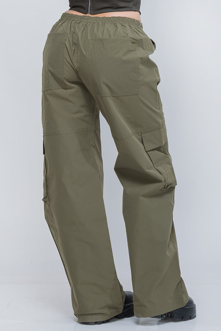 Pantalón Cargo Verde Olivo de Mujer Silueta Relajada