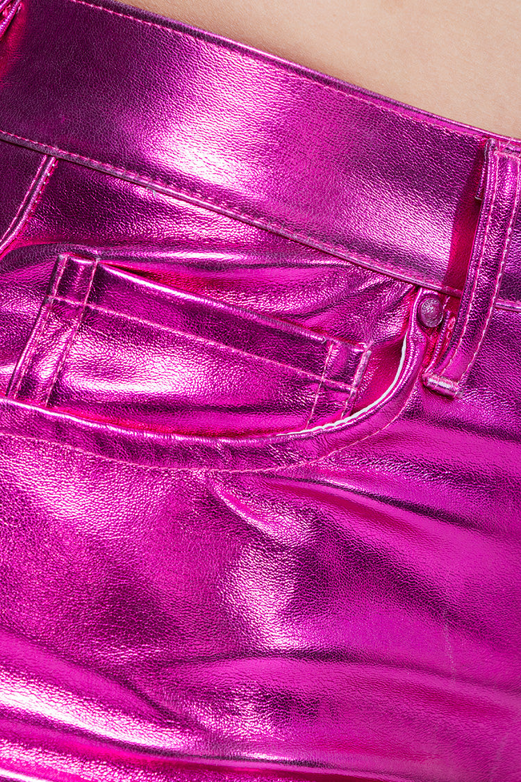 Minifalda Estilo Cargo Rosa Fucsia - Fashion Style