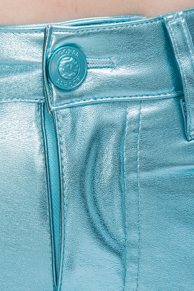 MINI FALDA SILVER BLUE - FASHION TRENDS