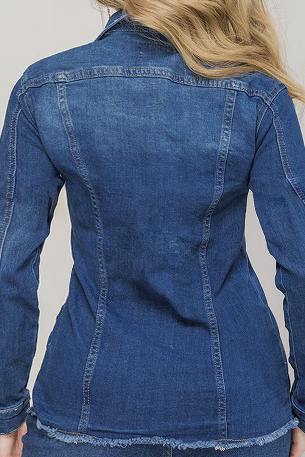 CHAQUETA DENIM AZUL OCEAN - BASICS