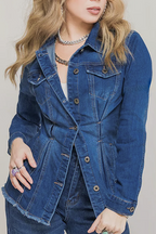 CHAQUETA DENIM AZUL OCEAN - BASICS