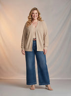 Jean Wide Leg con Cinturón – Azul Medio