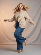 Jean Wide Leg con Cinturón – Azul Medio
