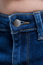Jeans Skinny Fit de Niña Rotos con Parche