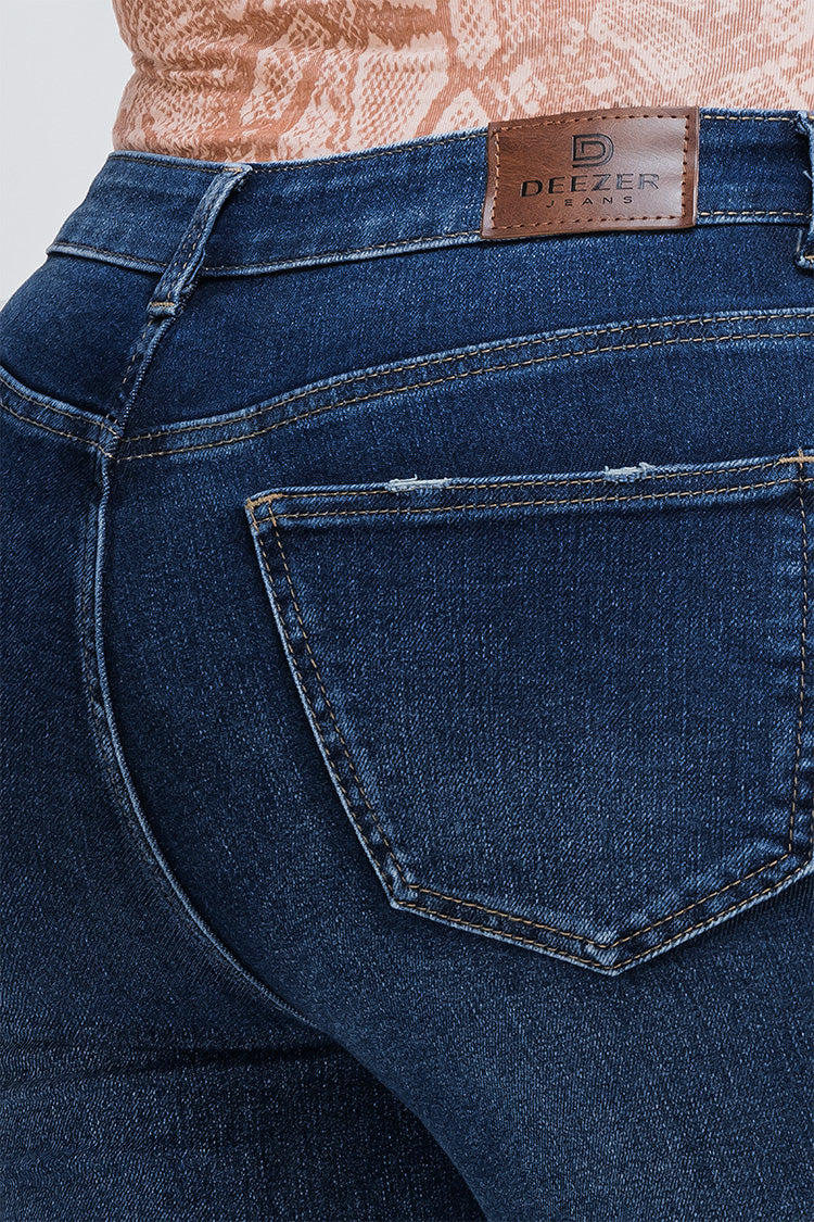 Jeans Skinny Curvy Azul - Confort