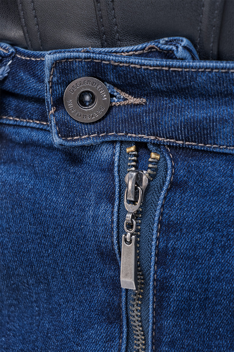 Falda de Mezclilla Vaquera Midi  Azul Marino para Mujer