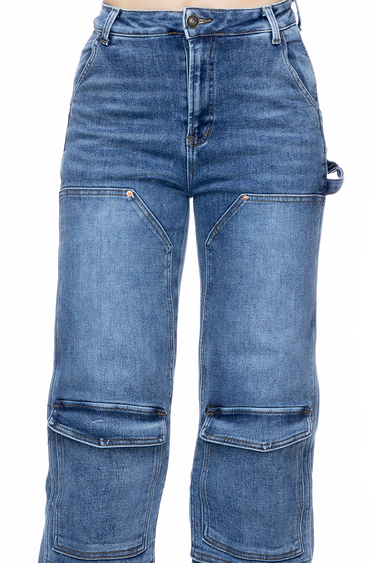 Jeans Straight  Cargo Chap - Street Style