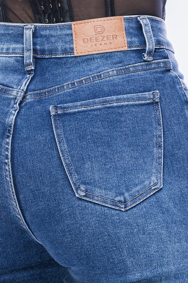 Jeans Straight  Bolsillo Chap - Western Fashion