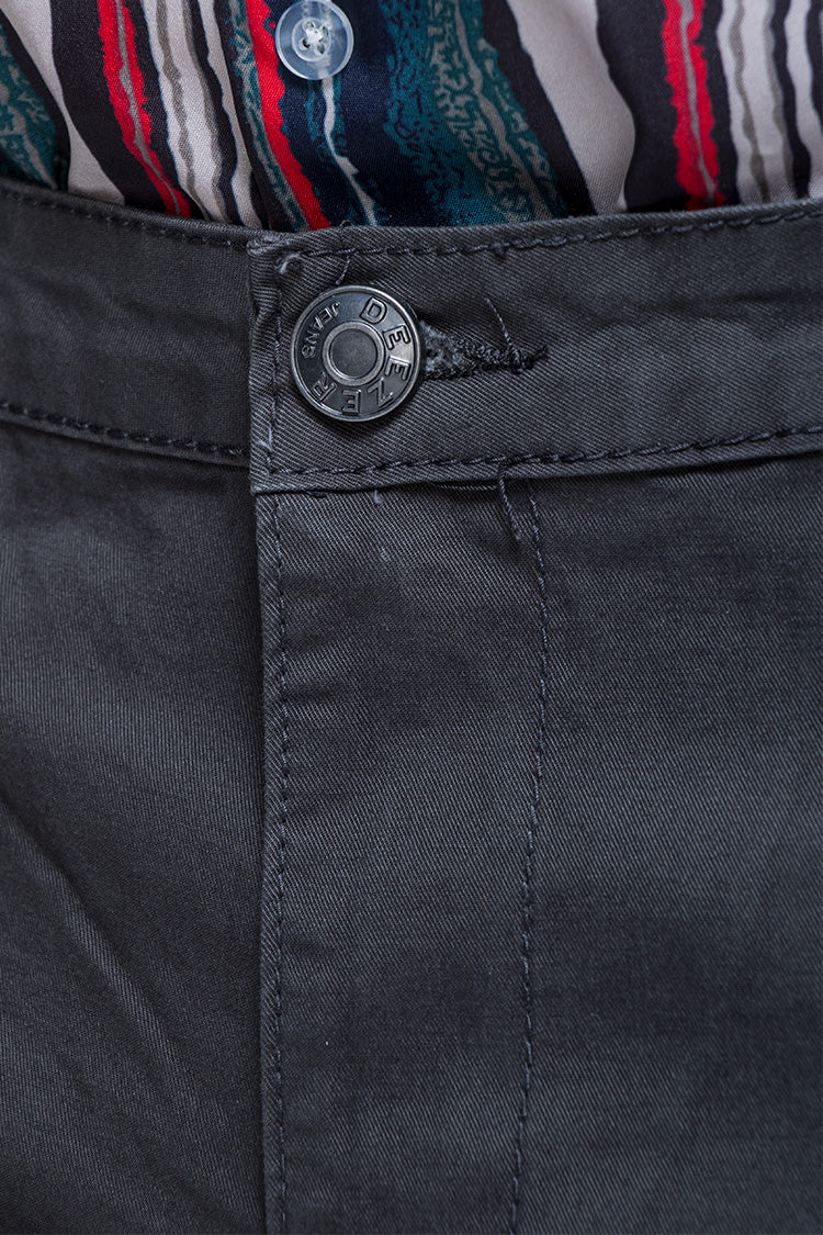 Pantalón Slim Gabardina Gris Oxford - Estilo Casual