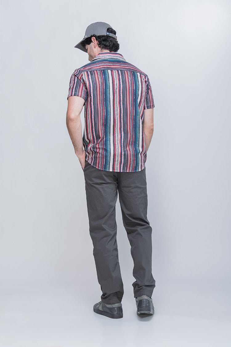 Pantalón Slim Gabardina Gris Oxford - Estilo Casual