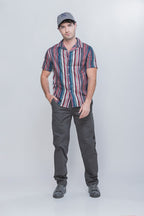Pantalón Slim Gabardina Gris Oxford - Estilo Casual