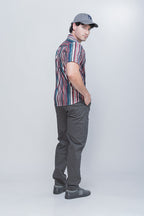 Pantalón Slim Gabardina Gris Oxford - Estilo Casual