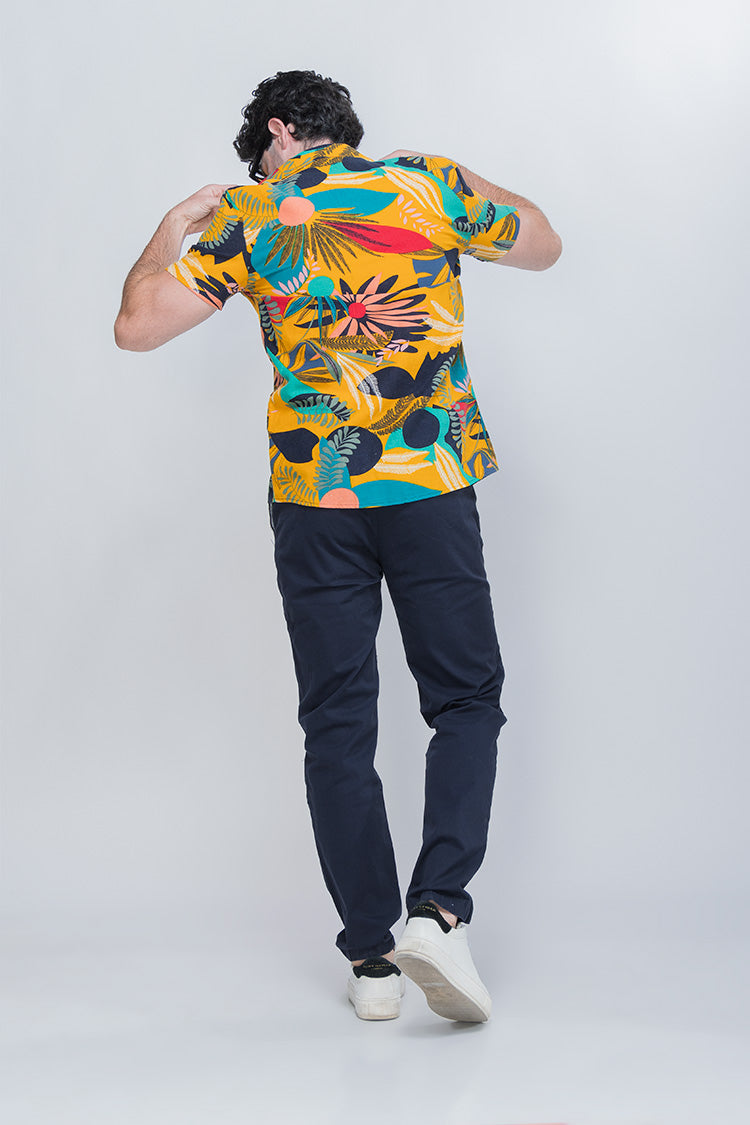 Pantalón Slim Gabardina Azul Marino - Sofisticación Casual