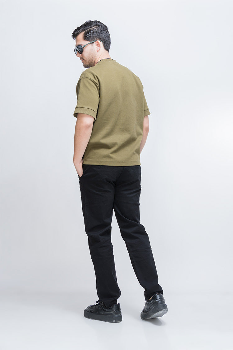 Pantalón Slim Gabardina Negro - Estilo Urbano y Versátil
