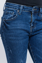 Jeans Skinny Fit Azul Marino Liso - Girls