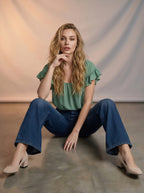 Jean Wide Leg Full Length – Azul Marino