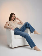 Jean Wide Leg Full Length – Azul Medio