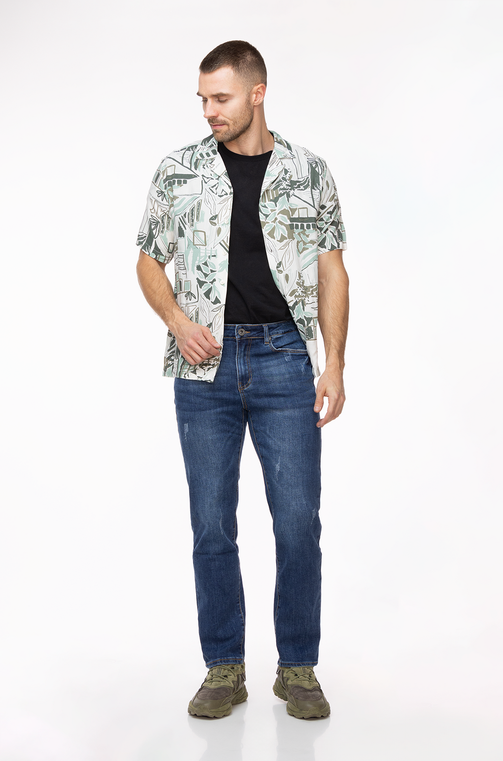 Jeans Slim Fit Diseño con Desgastes - Denim Classic