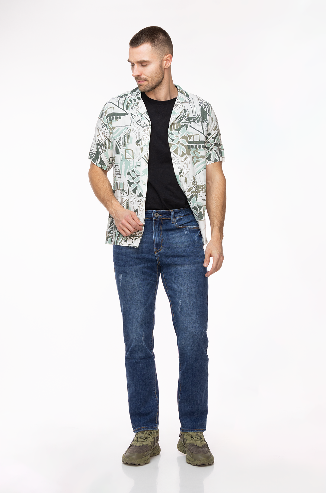 Jeans Slim Fit Diseño con Desgastes - Denim Classic