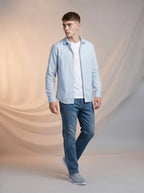 Jeans Loose Straiight para caballero azul medio