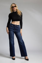 Jean Marine con Faja – Azul Oscuro