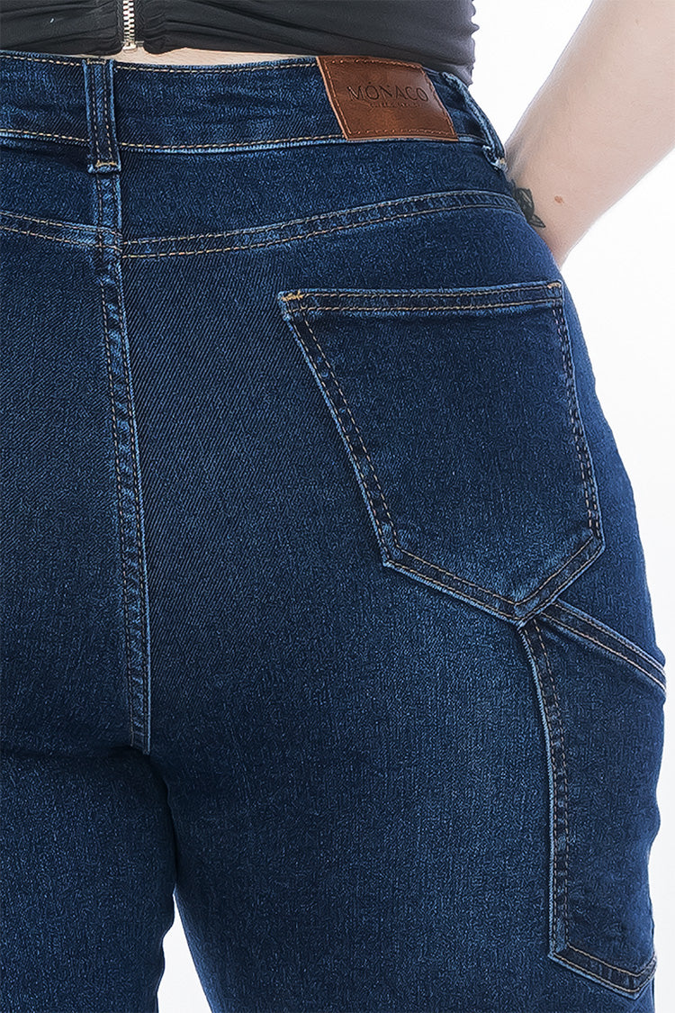 Jeans Carpenter Curvy Azul Midnight - Tendencia