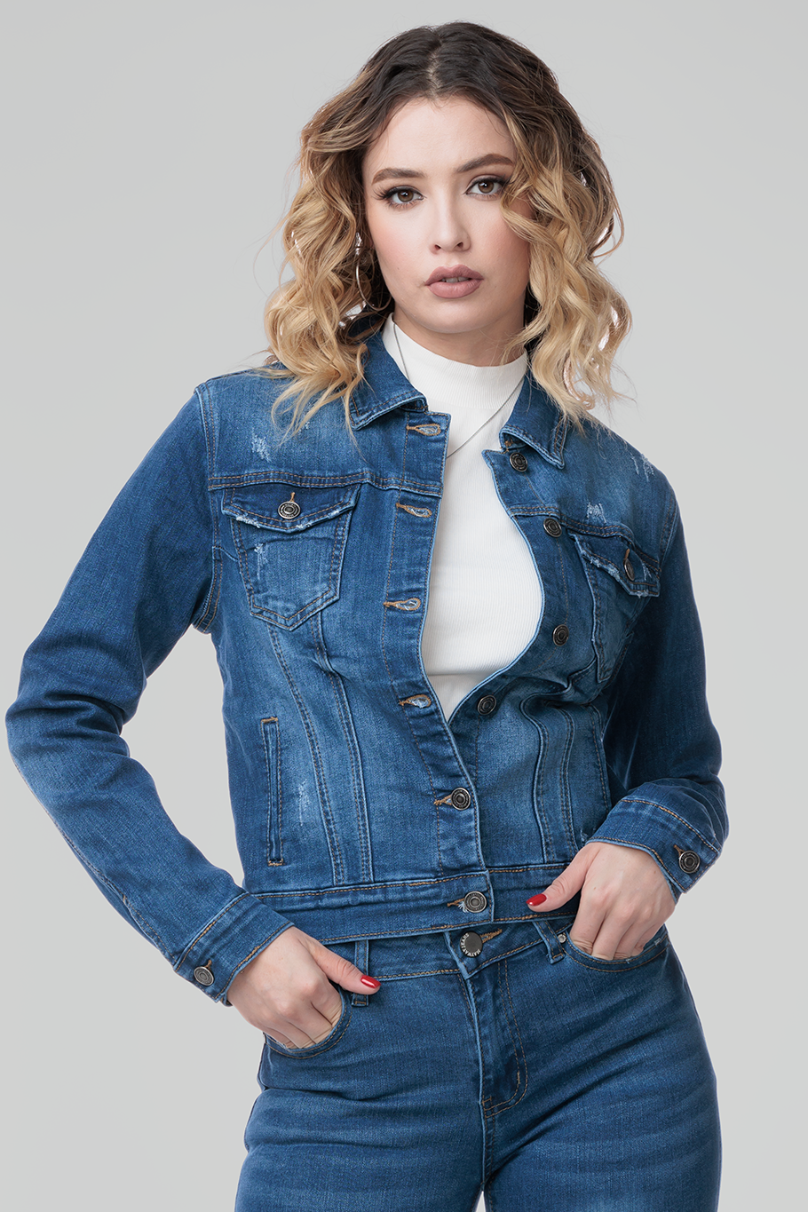 CHAMARRA TRUCKER MARINO - CLASSICS