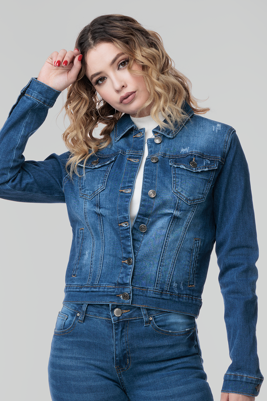 CHAMARRA TRUCKER MARINO - CLASSICS