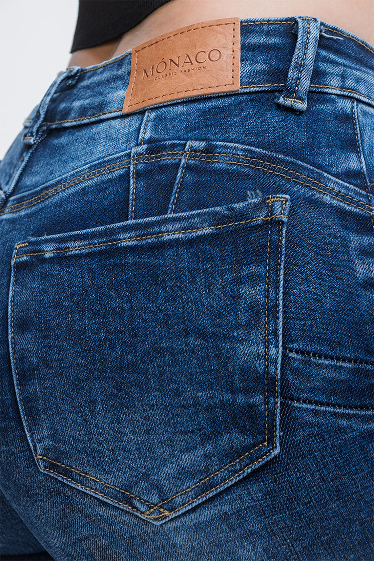 Jeans Skinny Fit Cintura Media con Push Up