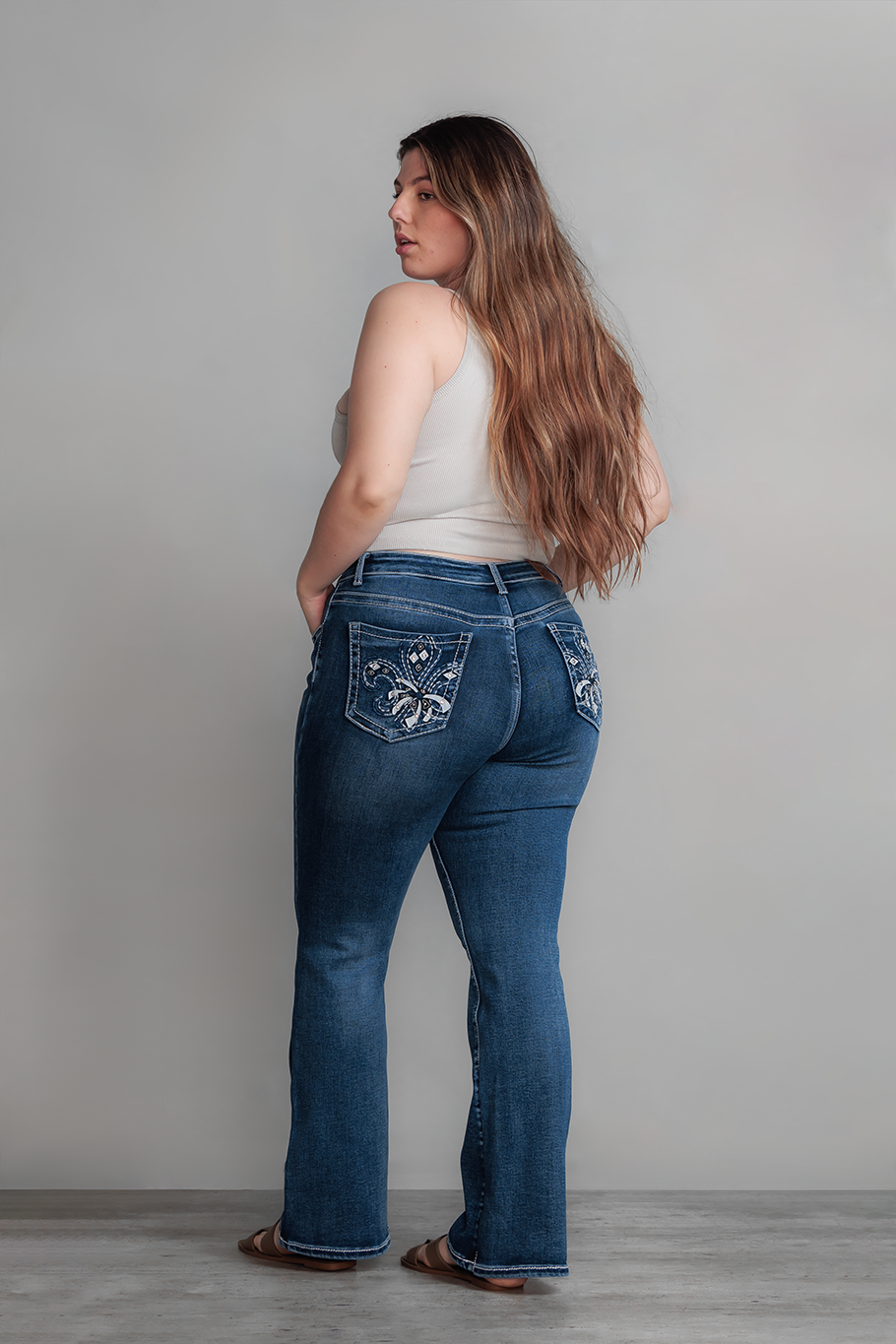 JEANS BOOTCUT MARINO CURVY - ESSENTIAL