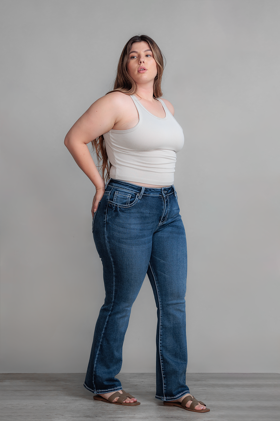 JEANS BOOTCUT MARINO CURVY - ESSENTIAL