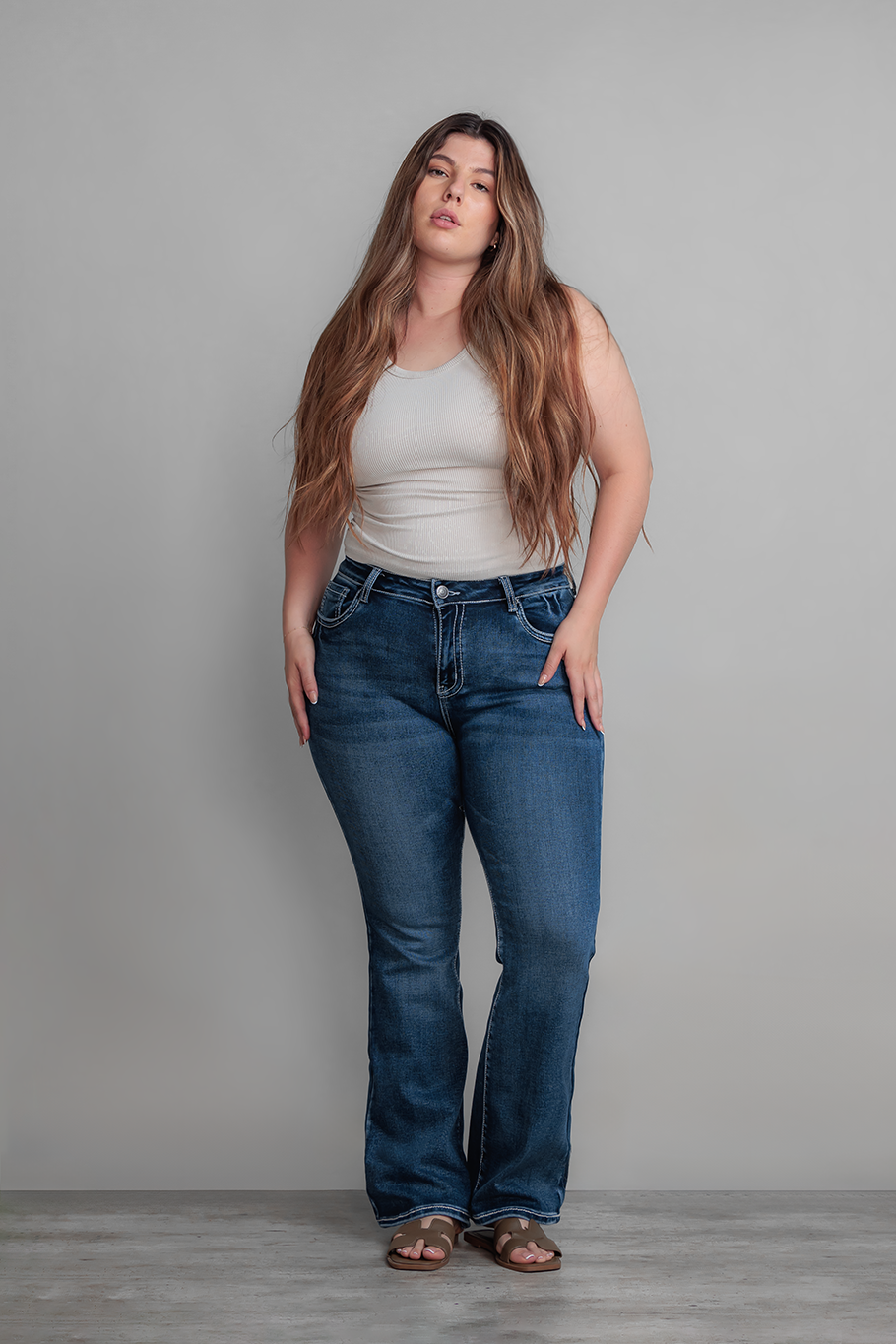 JEANS BOOTCUT MARINO CURVY - ESSENTIAL