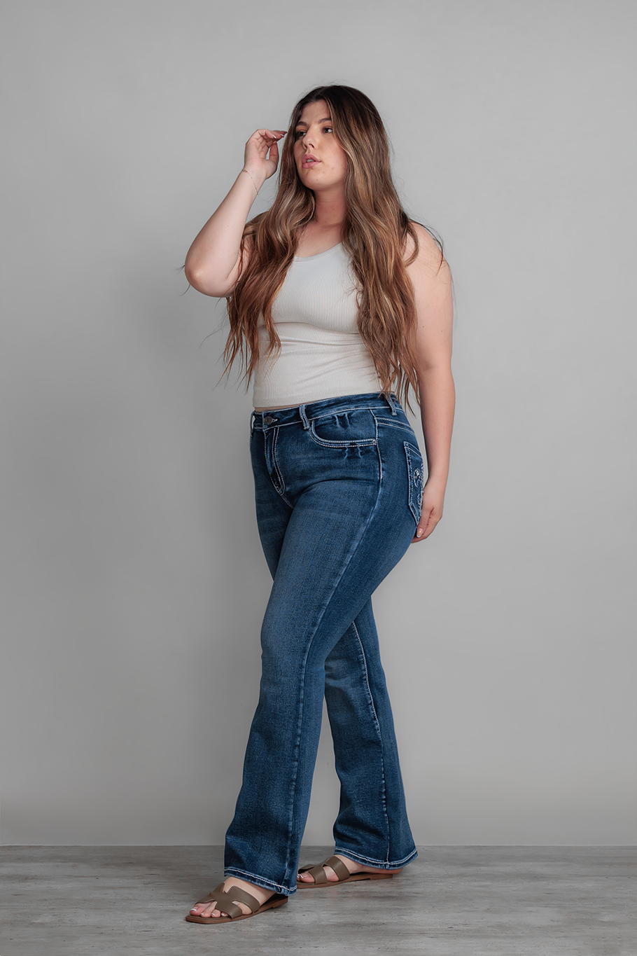 JEANS BOOTCUT MARINO CURVY - ESSENTIAL