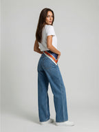 Jean Curved Strass – Azul Claro