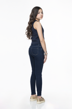 Jeans Skinny Fit de Niña Clásico Liso Oscuro