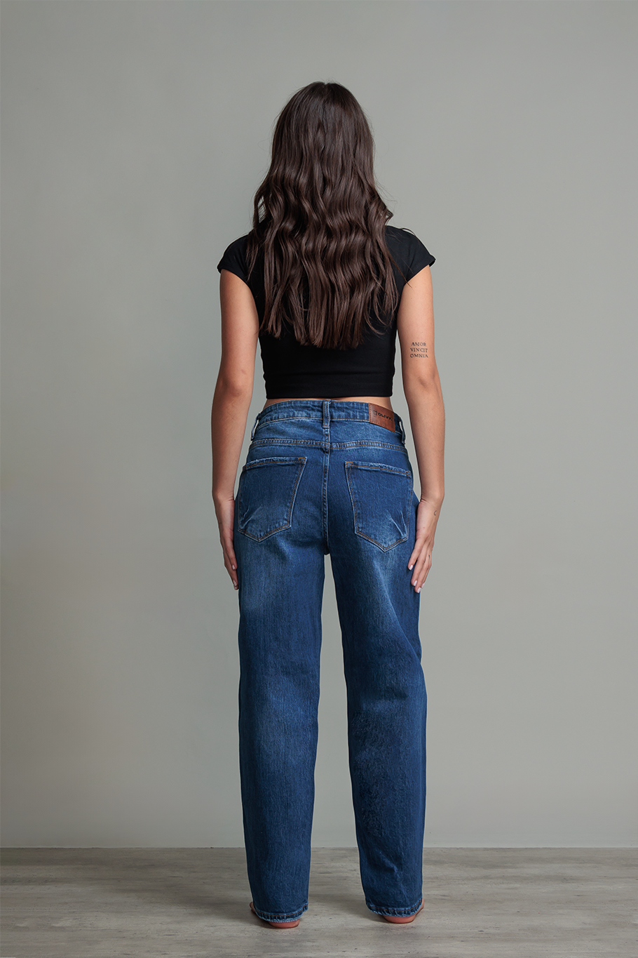 JEANS BARREL BLUE DENIM - BASICS